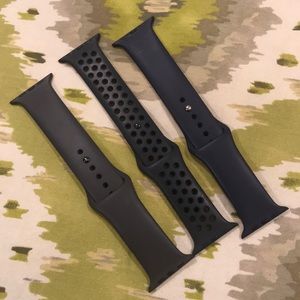 Apple Watch bands for 42 MM face - silicone.